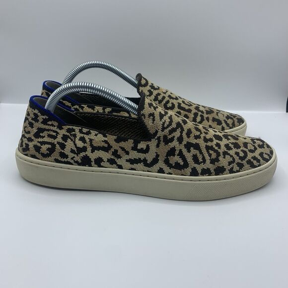 Rothy's Camo Cat Animal Print Slip On Sneakers Shoe Size 10 - Picture 3 of 8